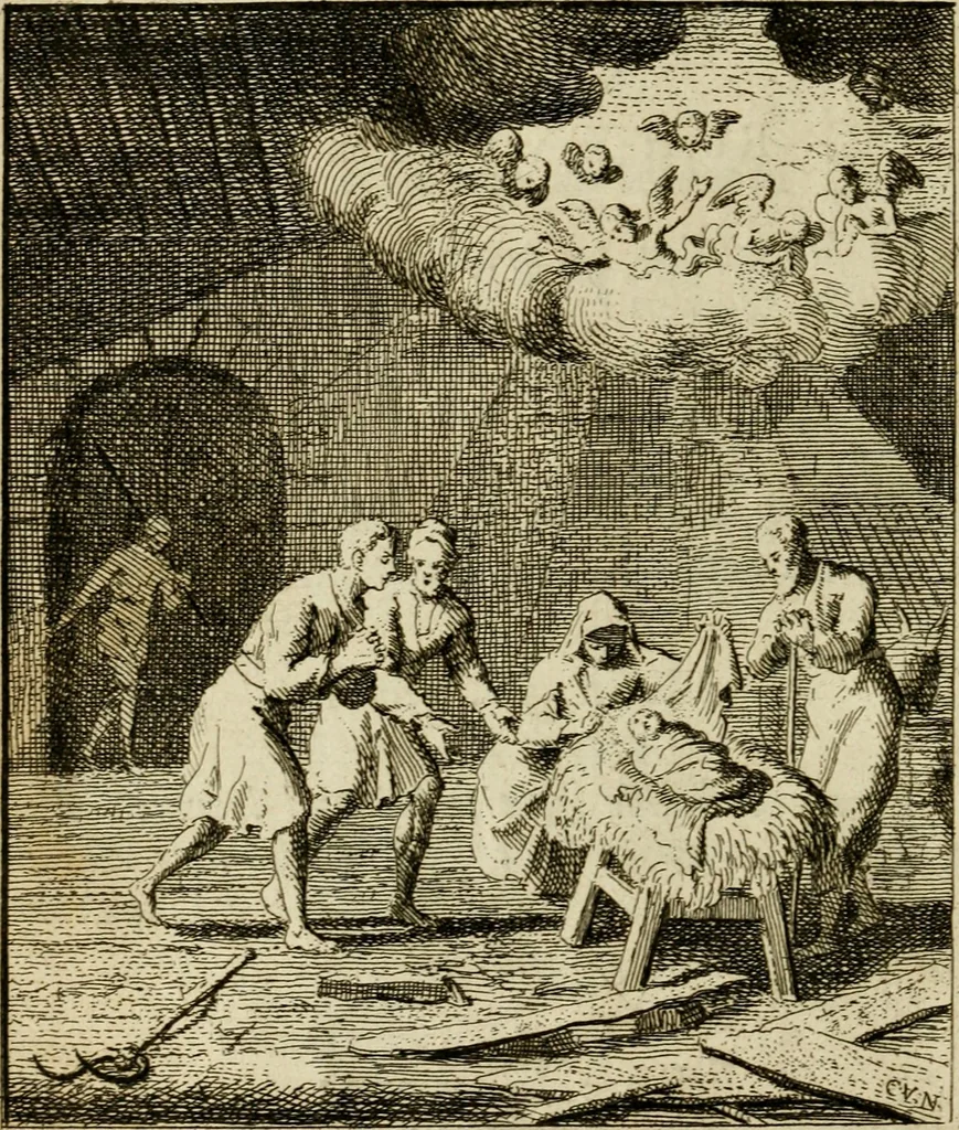 An illustration from Het overvloeijend herte, of nagelatene verzen, 1767, leaf 145