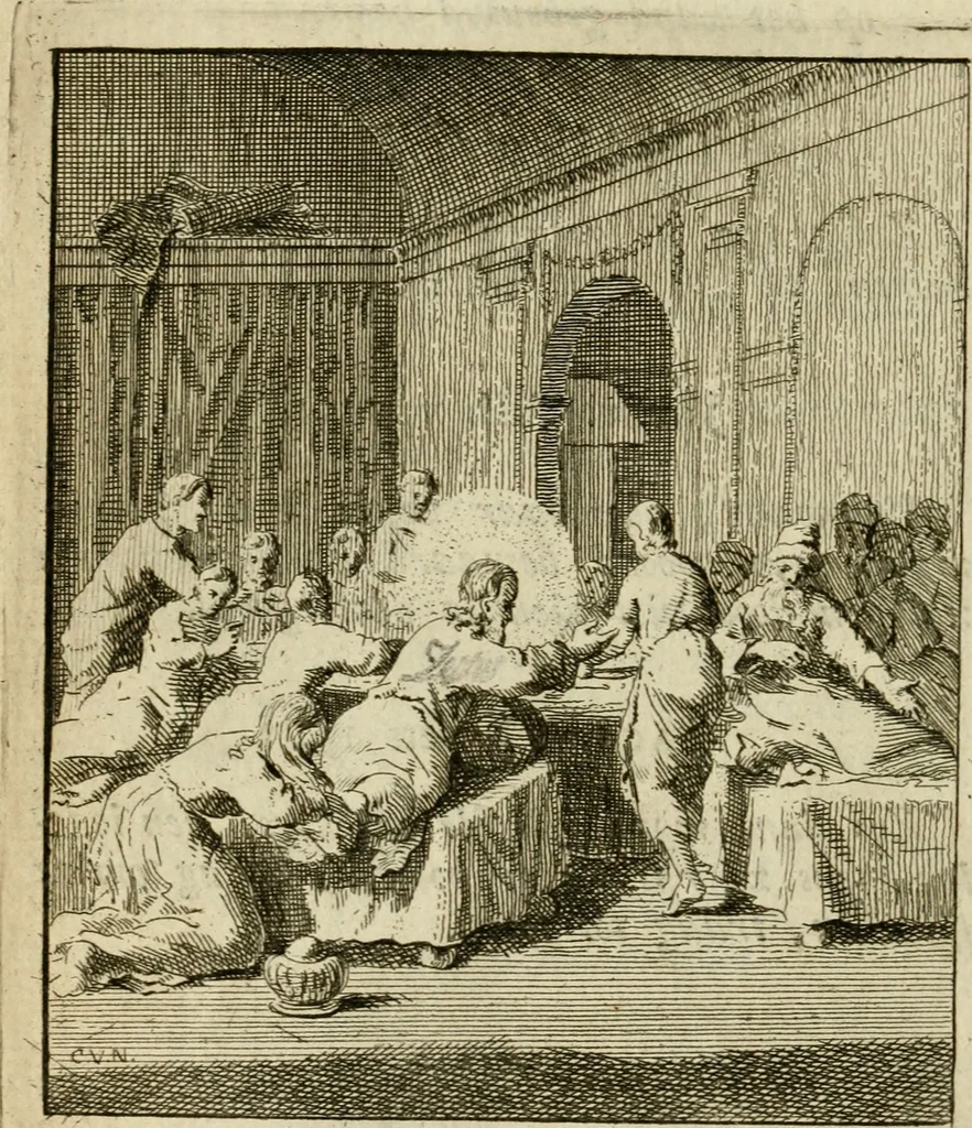 An illustration from Het overvloeijend herte, of nagelatene verzen, 1767, leaf 155