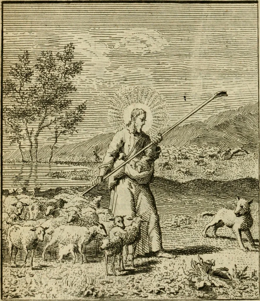 An illustration from Het overvloeijend herte, of nagelatene verzen, 1767, leaf 161
