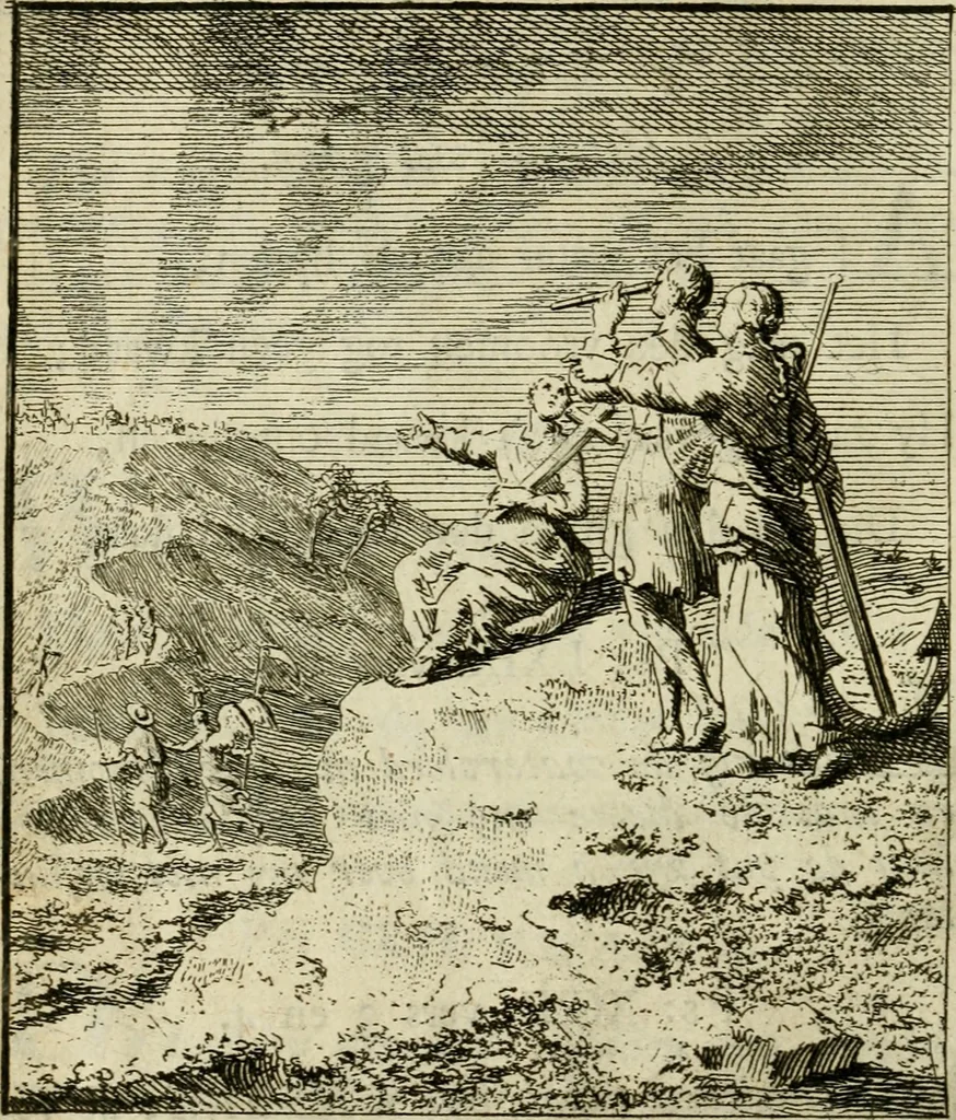 An illustration from Het overvloeijend herte, of nagelatene verzen, 1767, leaf 207