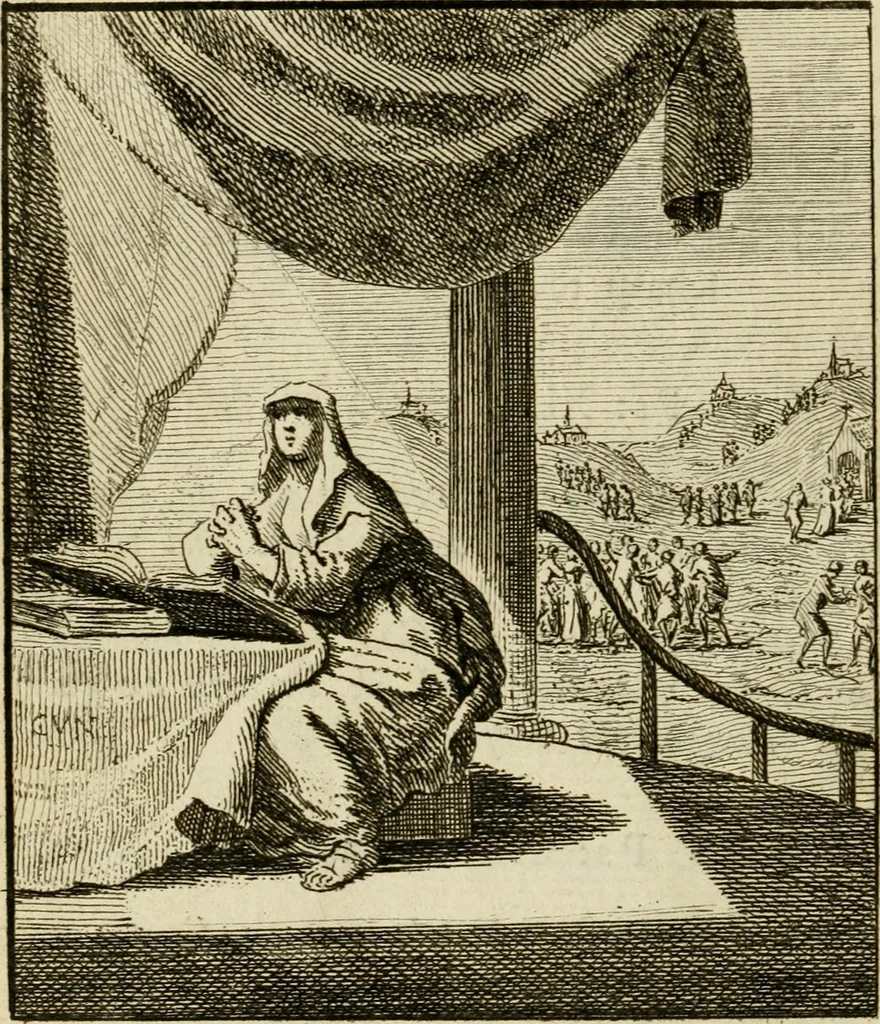 An illustration from Het overvloeijend herte, of nagelatene verzen, 1767, leaf 245