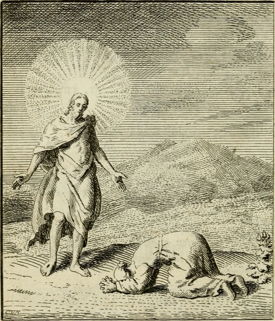 An illustration from Het overvloeijend herte, of nagelatene verzen, 1767, leaf 247