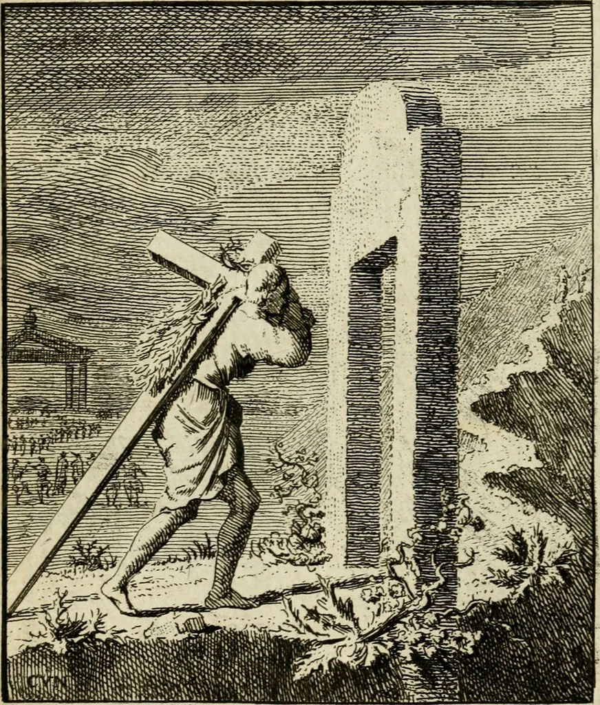 An illustration from Het overvloeijend herte, of nagelatene verzen, 1767, leaf 255