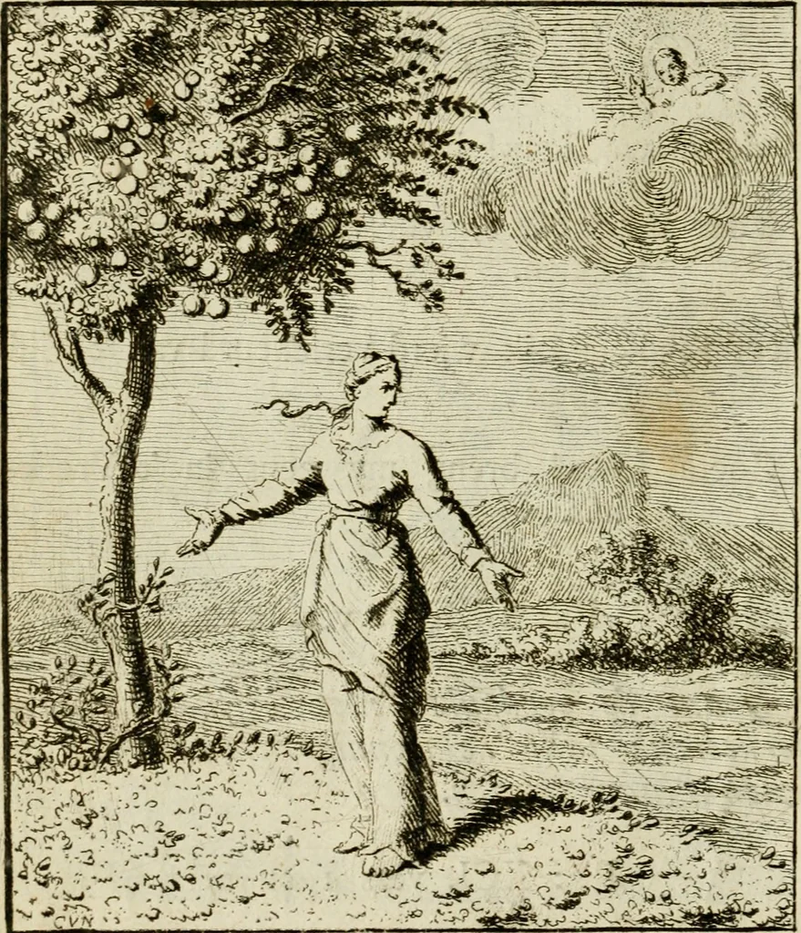An illustration from Het overvloeijend herte, of nagelatene verzen, 1767, leaf 263