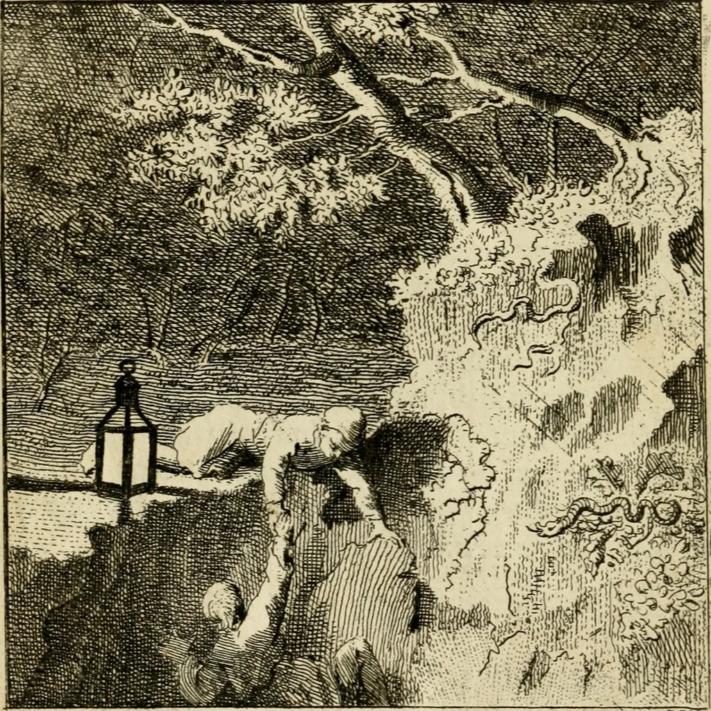 An illustration from Het overvloeijend herte, of nagelatene verzen, 1767, leaf 27