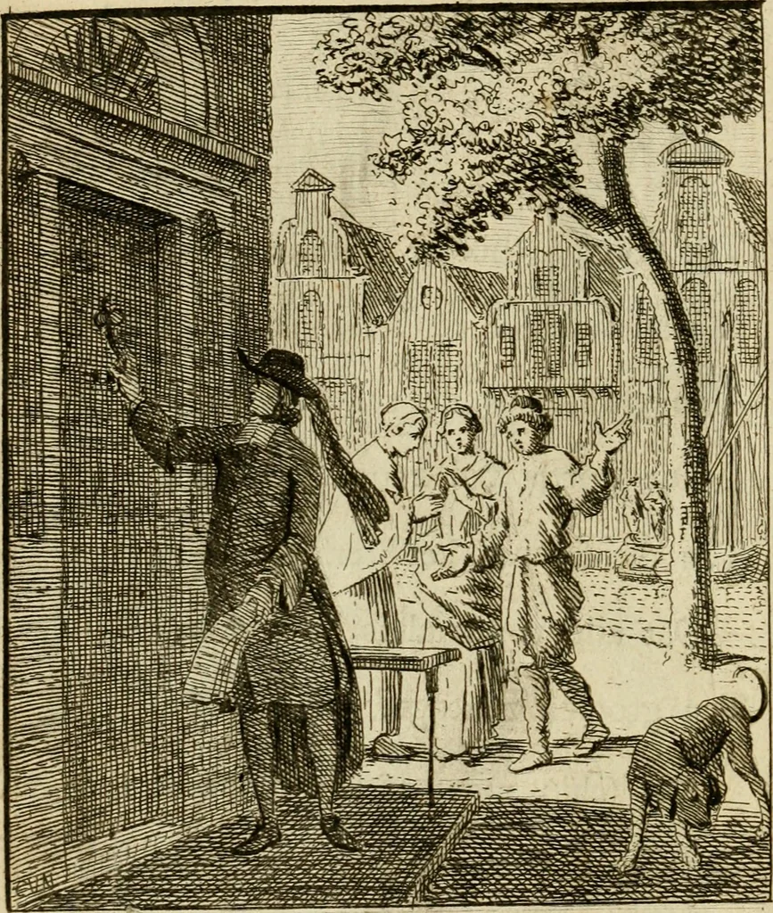 An illustration from Het overvloeijend herte, of nagelatene verzen, 1767, leaf 279