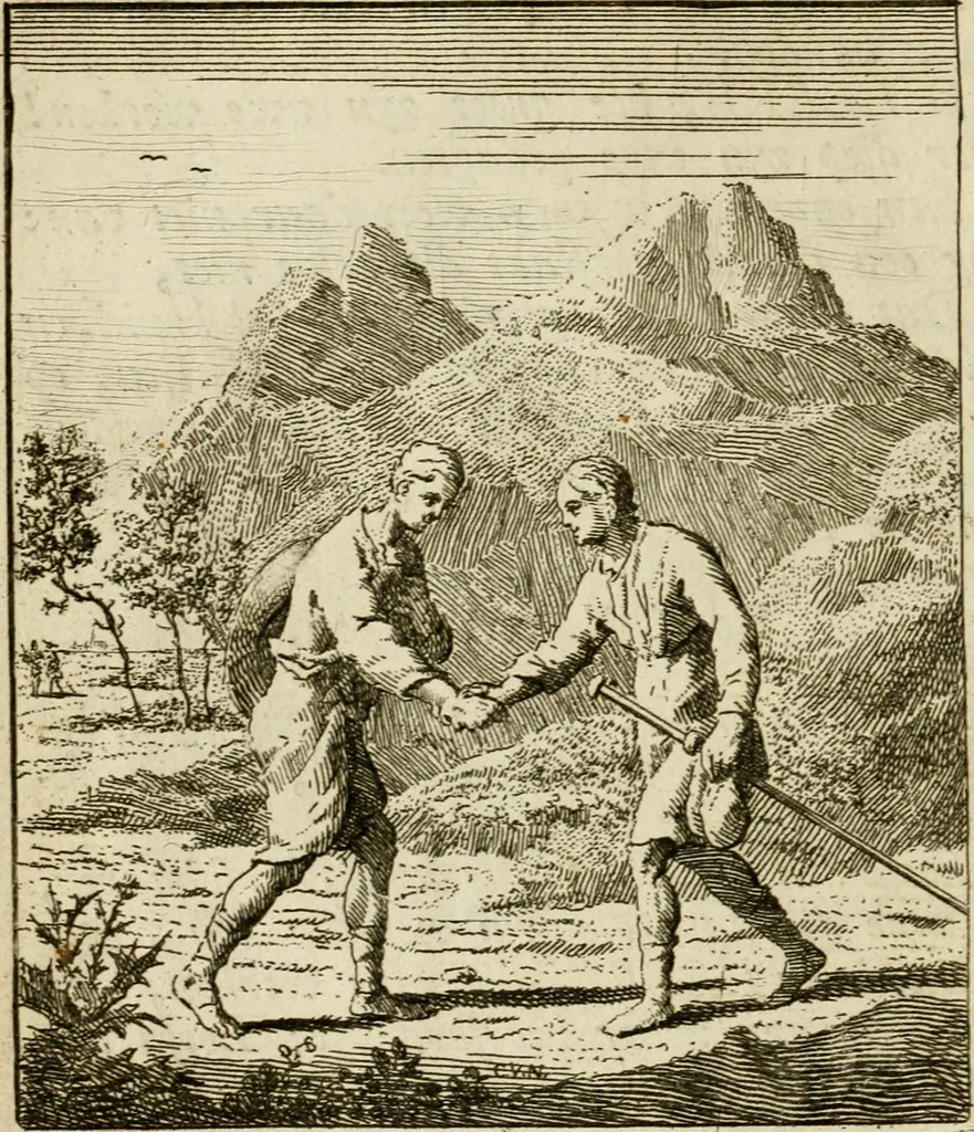 An illustration from Het overvloeijend herte, of nagelatene verzen, 1767, leaf 55