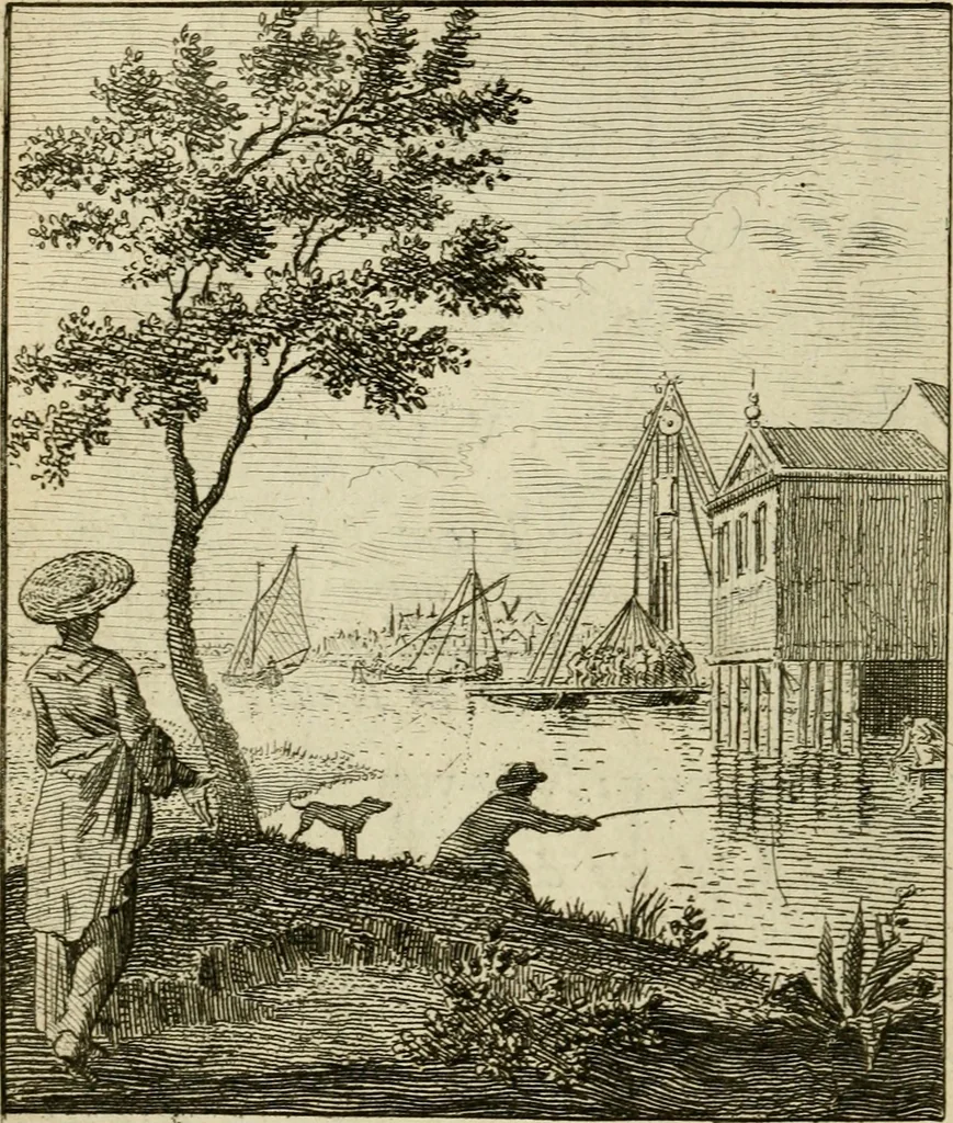 An illustration from Het overvloeijend herte, of nagelatene verzen, 1767, leaf 95