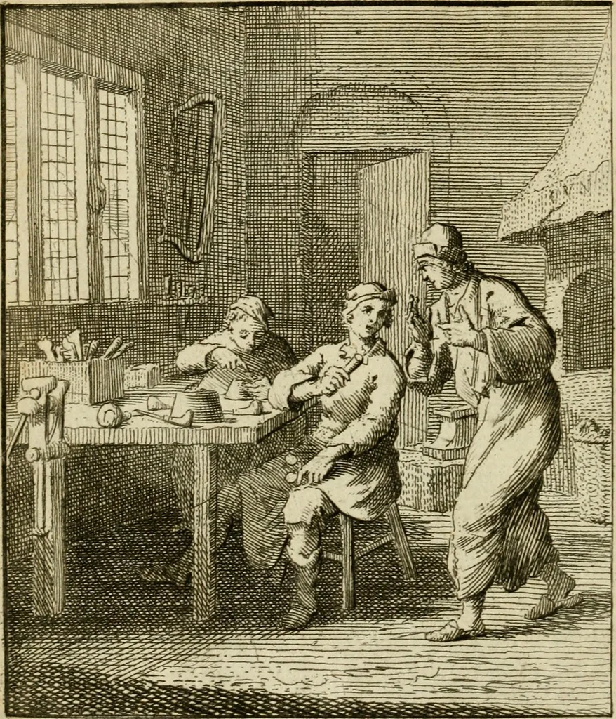 An illustration from Het overvloeijend herte, of nagelatene verzen, 1767, leaf 97