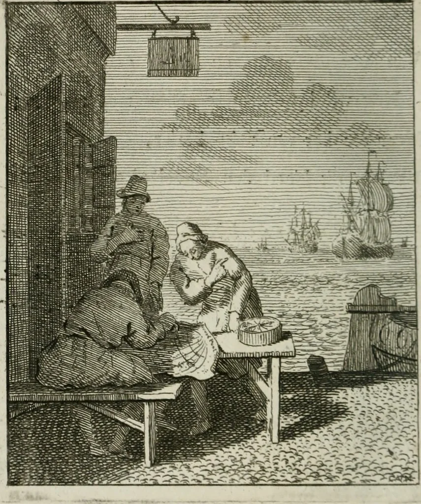 An illustration from Het Overvloeijend Herte : of Nagelatene Verzen, 1767, leaf 101