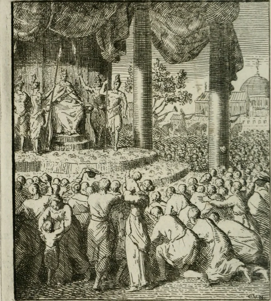 An illustration from Het Overvloeijend Herte : of Nagelatene Verzen, 1767, leaf 107