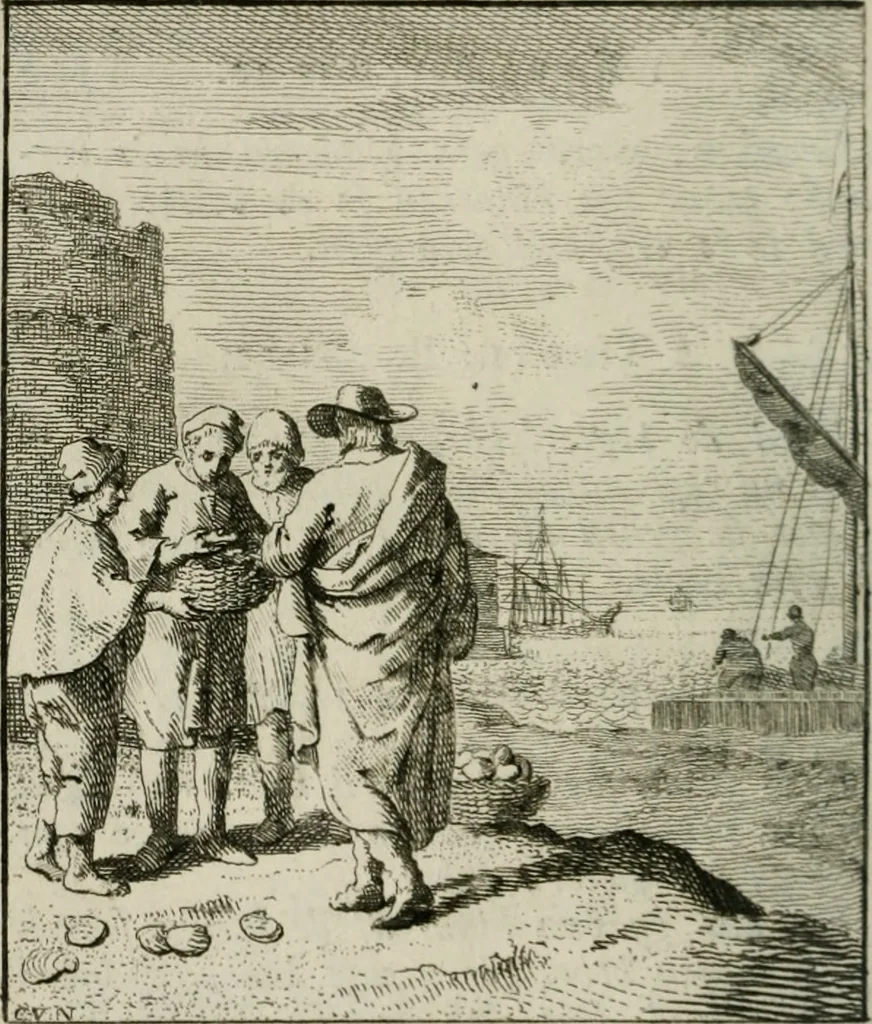 An illustration from Het Overvloeijend Herte : of Nagelatene Verzen, 1767, leaf 115