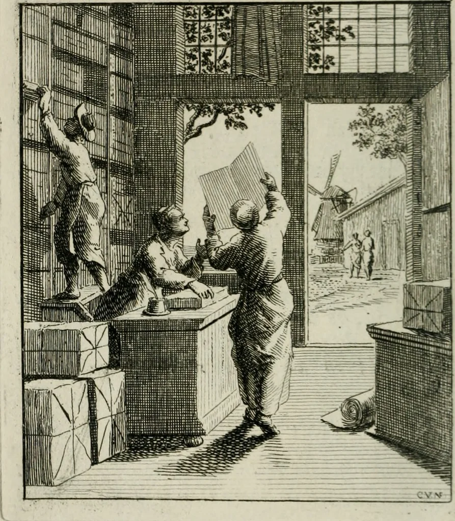 An illustration from Het Overvloeijend Herte : of Nagelatene Verzen, 1767, leaf 119