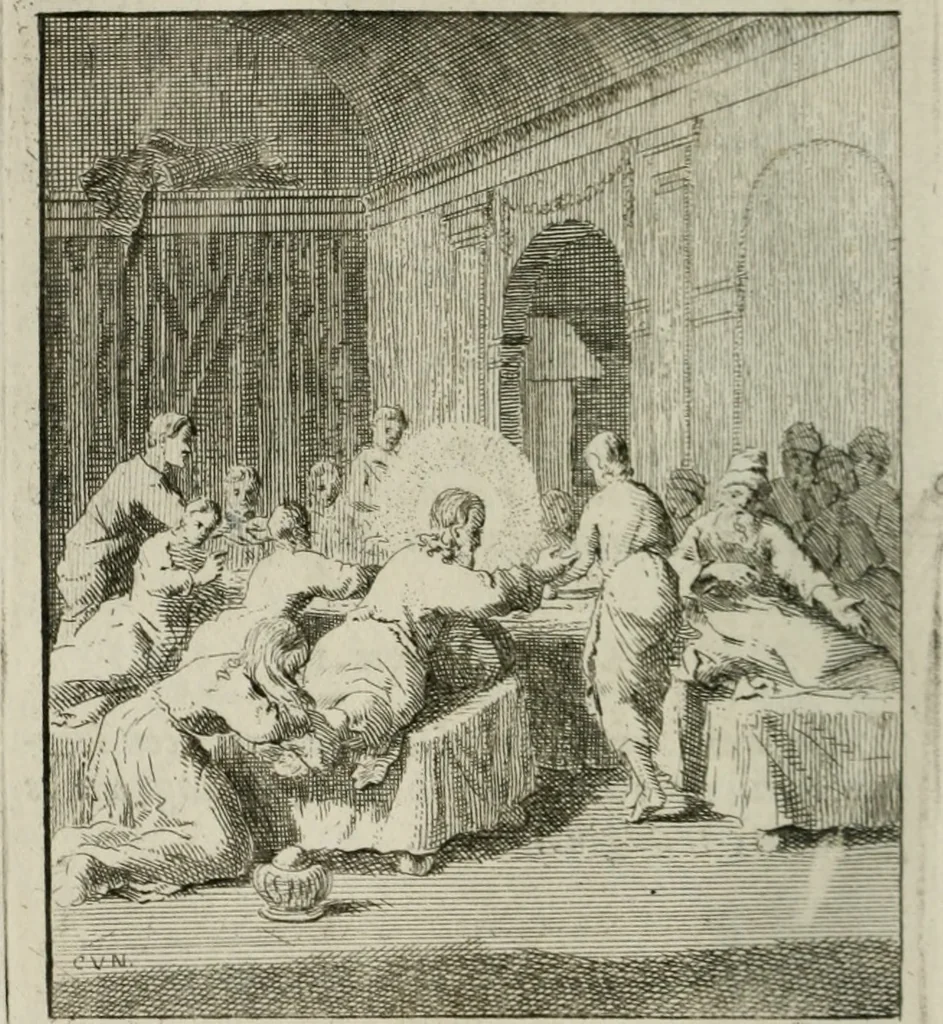 An illustration from Het Overvloeijend Herte : of Nagelatene Verzen, 1767, leaf 155