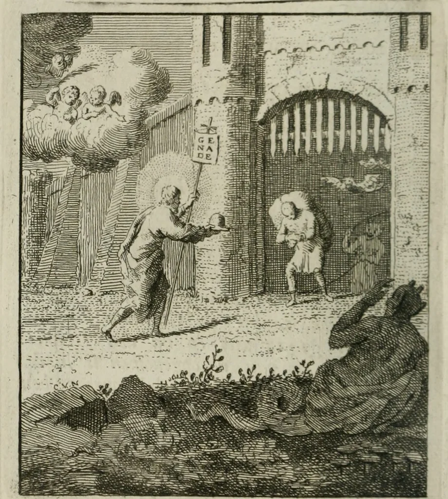 An illustration from Het Overvloeijend Herte : of Nagelatene Verzen, 1767, leaf 181