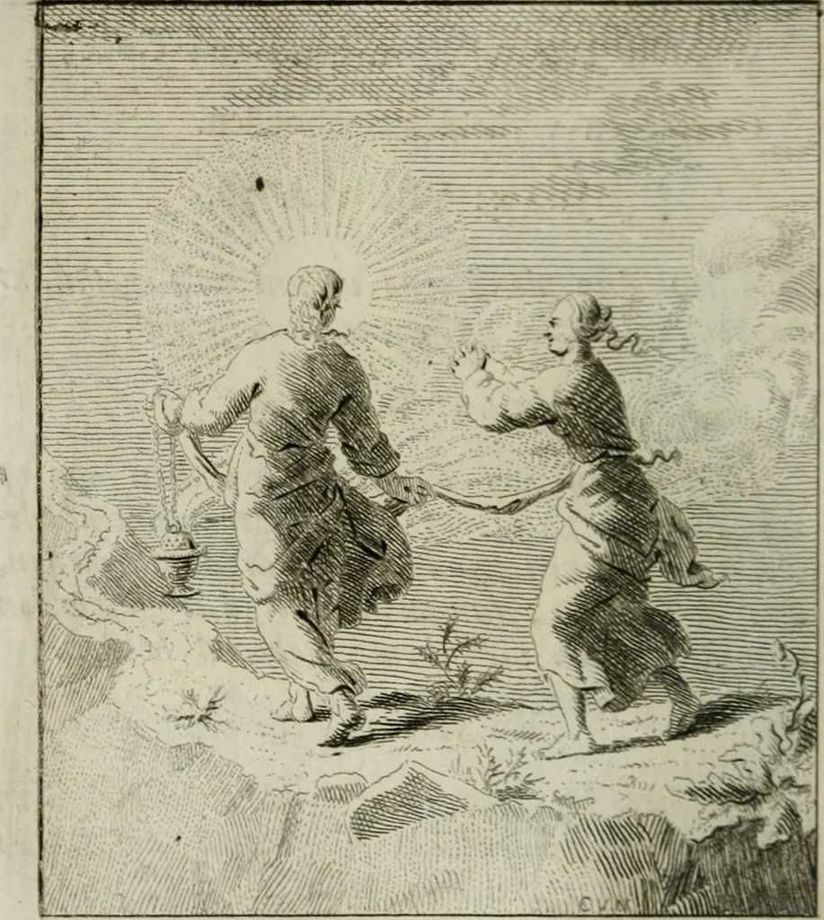 An illustration from Het Overvloeijend Herte : of Nagelatene Verzen, 1767, leaf 183