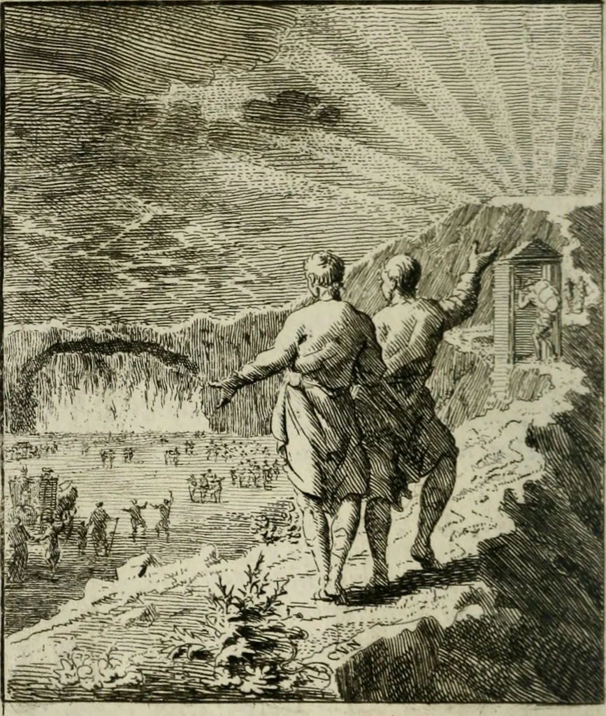 An illustration from Het Overvloeijend Herte : of Nagelatene Verzen, 1767, leaf 195