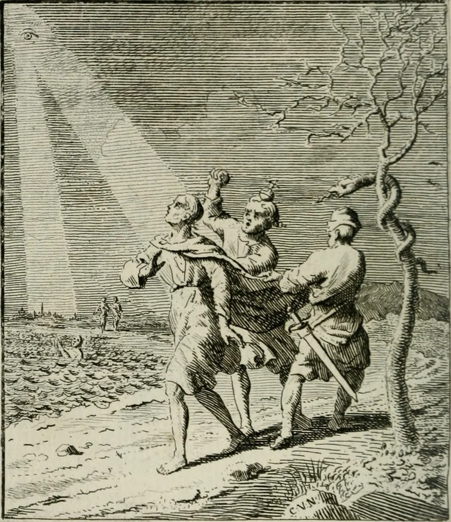An illustration from Het Overvloeijend Herte : of Nagelatene Verzen, 1767, leaf 203