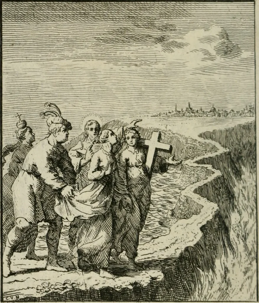 An illustration from Het Overvloeijend Herte : of Nagelatene Verzen, 1767, leaf 215
