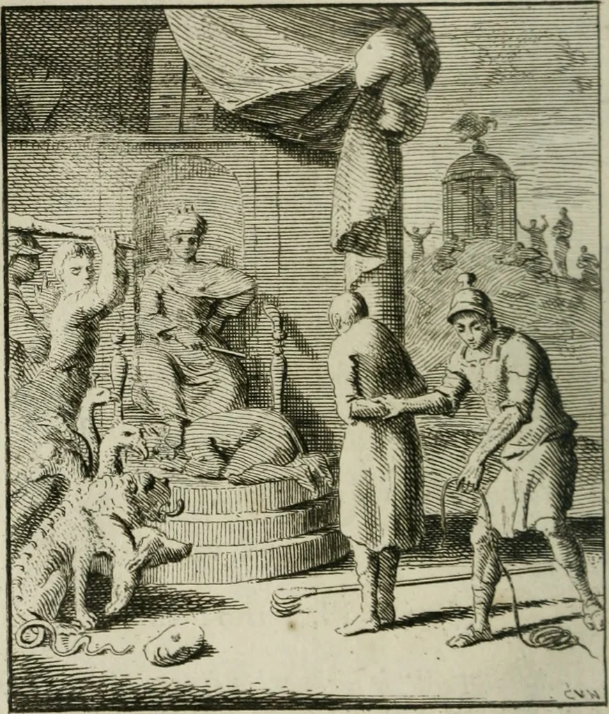 An illustration from Het Overvloeijend Herte : of Nagelatene Verzen, 1767, leaf 223