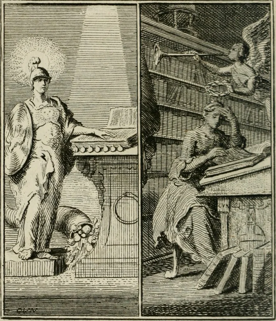 An illustration from Het Overvloeijend Herte : of Nagelatene Verzen, 1767, leaf 231