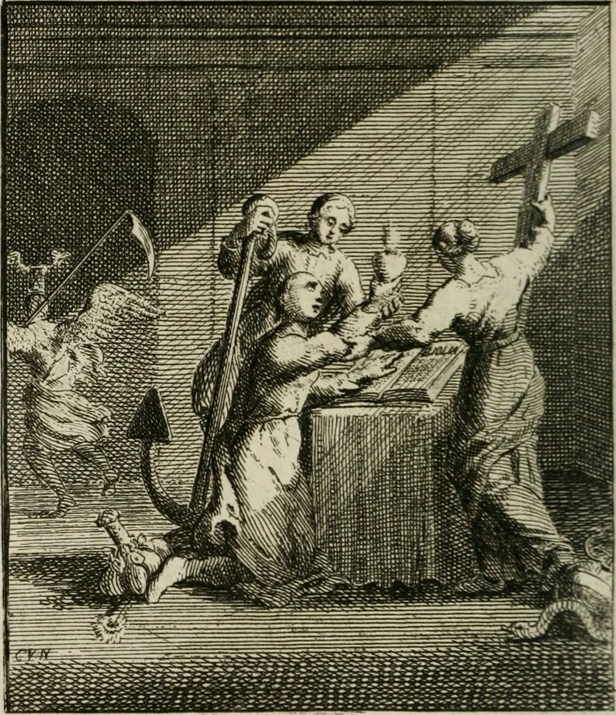 An illustration from Het Overvloeijend Herte : of Nagelatene Verzen, 1767, leaf 235