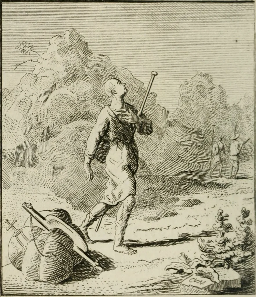 An illustration from Het Overvloeijend Herte : of Nagelatene Verzen, 1767, leaf 241