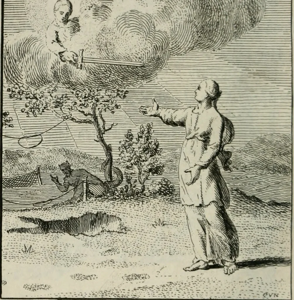 An illustration from Het Overvloeijend Herte : of Nagelatene Verzen, 1767, leaf 253