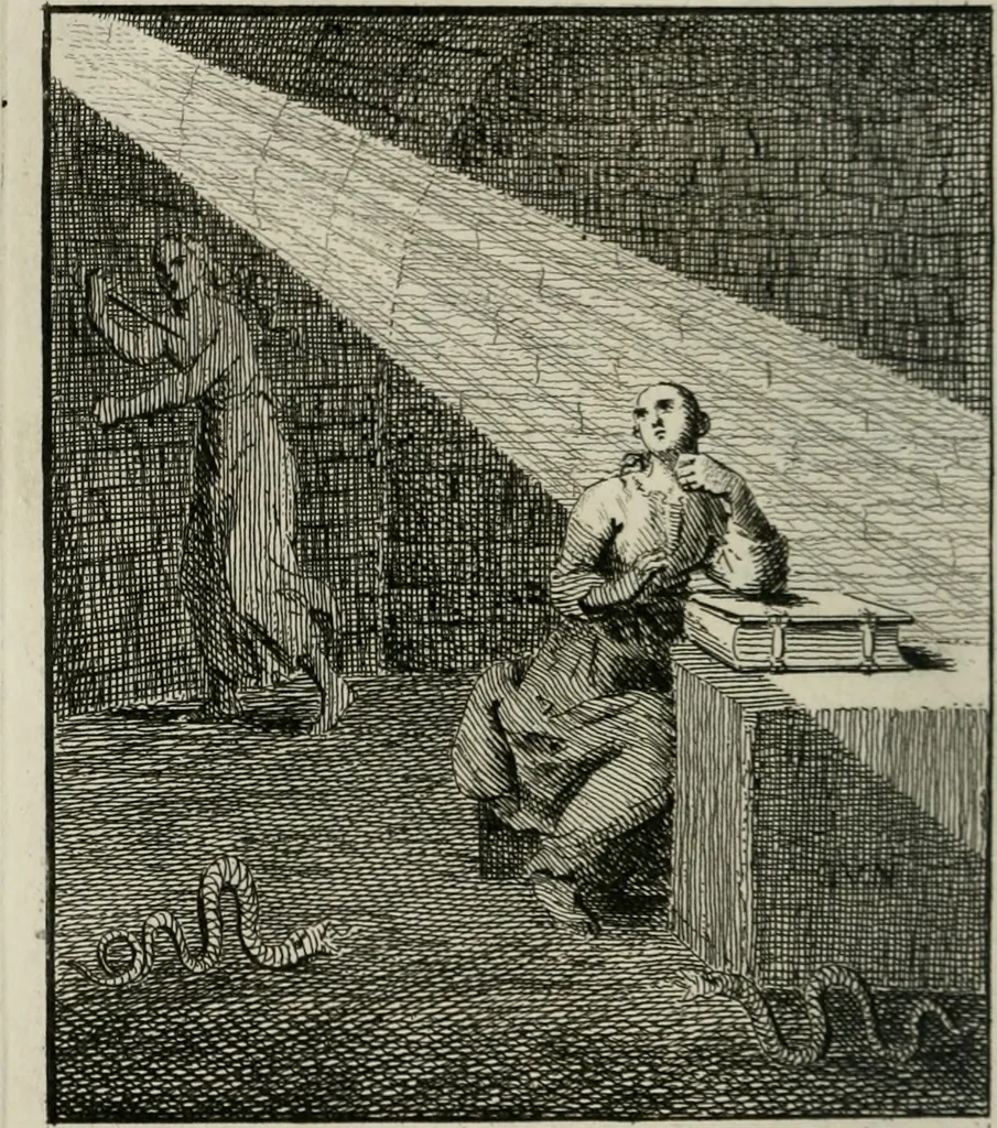An illustration from Het Overvloeijend Herte : of Nagelatene Verzen, 1767, leaf 259