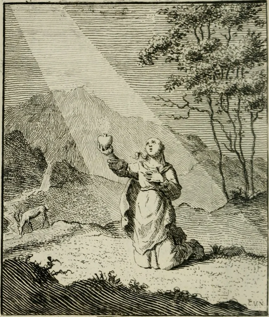 An illustration from Het Overvloeijend Herte : of Nagelatene Verzen, 1767, leaf 267