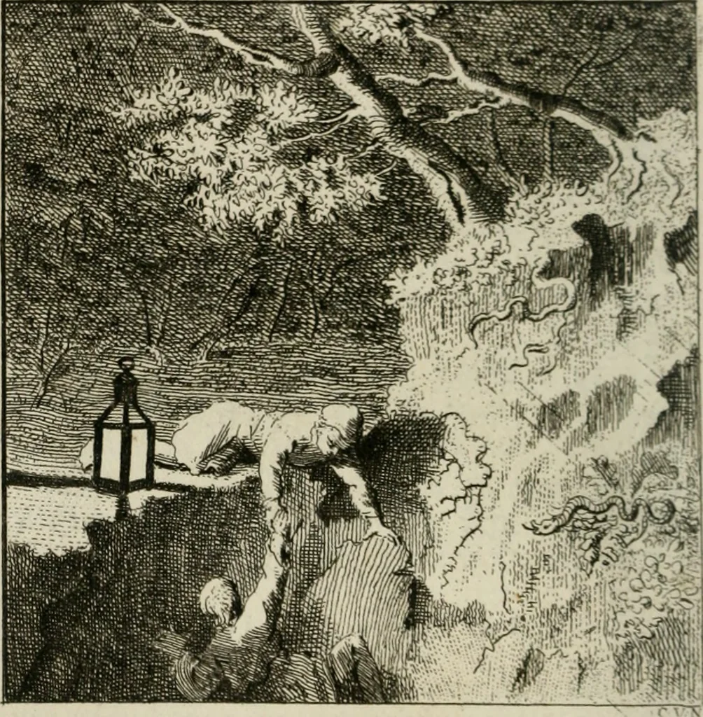 An illustration from Het Overvloeijend Herte : of Nagelatene Verzen, 1767, leaf 27