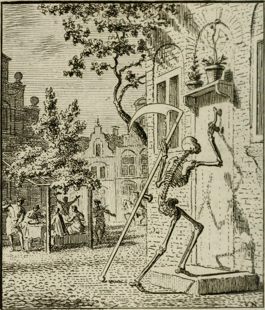 An illustration from Het Overvloeijend Herte : of Nagelatene Verzen, 1767, leaf 277