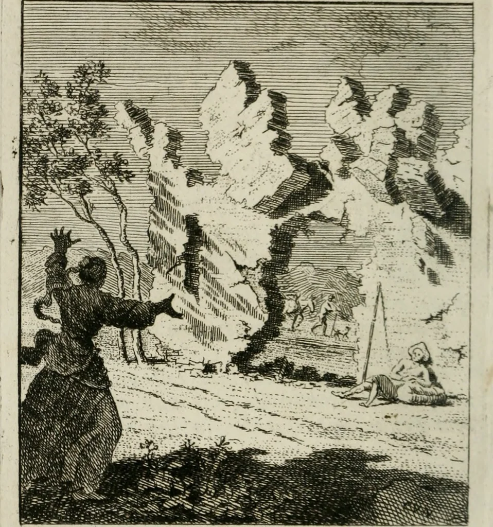 An illustration from Het Overvloeijend Herte : of Nagelatene Verzen, 1767, leaf 39