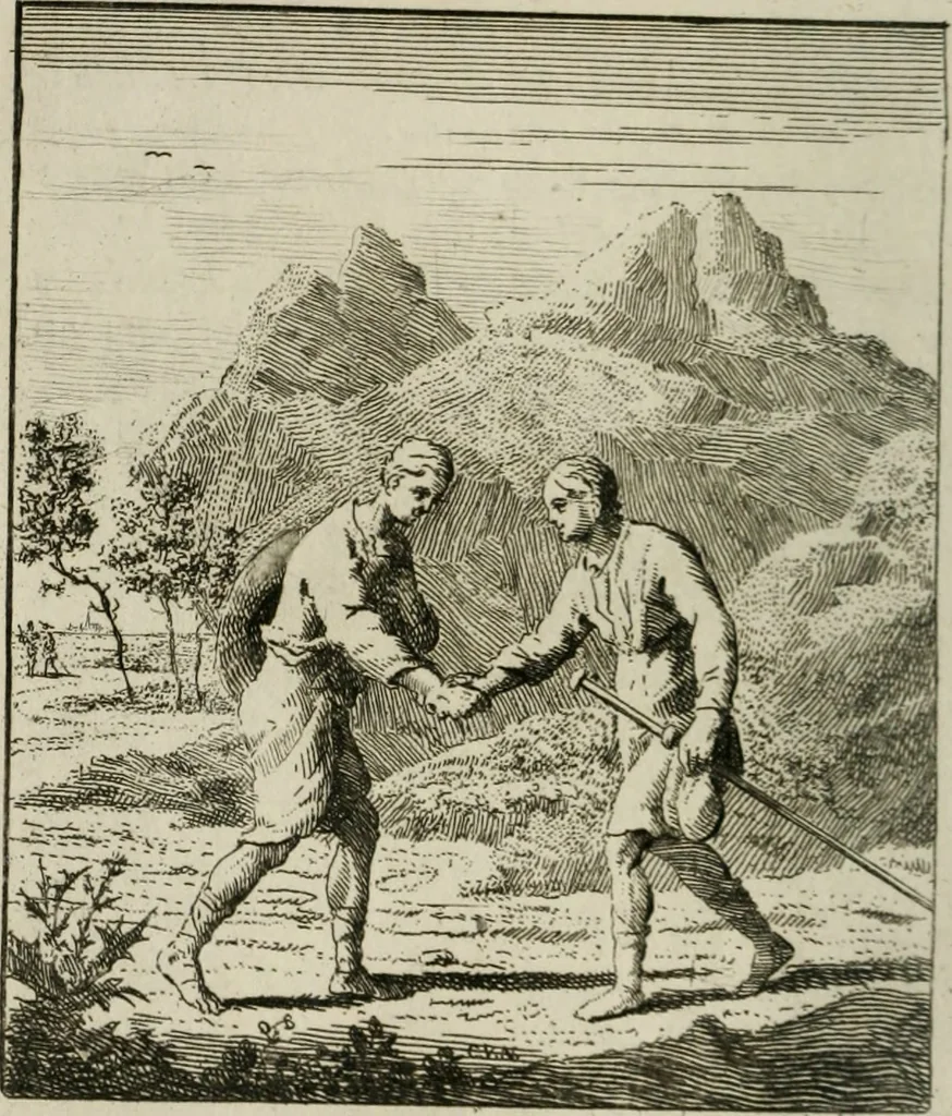 An illustration from Het Overvloeijend Herte : of Nagelatene Verzen, 1767, leaf 55