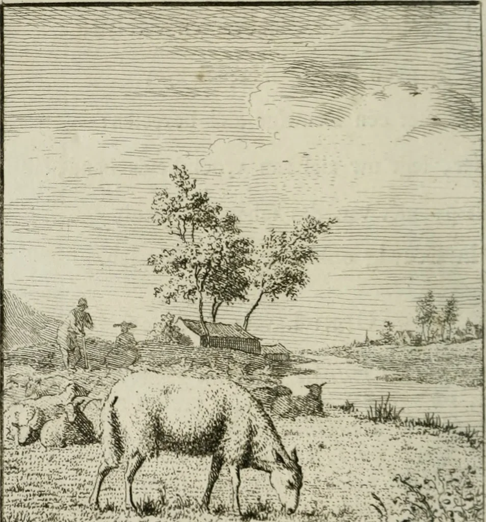 An illustration from Het Overvloeijend Herte : of Nagelatene Verzen, 1767, leaf 83