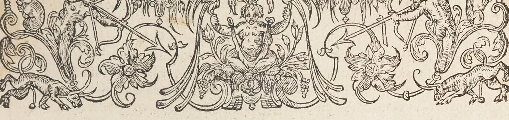 An illustration from Het schilder-boeck, waerin voor eerst de leerlustighe iueght den grondt der edel vry schilderconst in verscheyden deelen wort voorghedraghen. Daer nae in dry deelen t'leuen der vermaerde doorluchtighe schilders des ouden, en nieuwen tyds. Eyntlyck d'wtlegghinghe op den Metamorphoseon Pub. Ouidij Nasonis. Oock daerbeneffens wtbeeldinghe der figueren. Alles dienstich en nut den schilders, constbeminders en dichters, oock allen staten van menschen, 1604, leaf 5