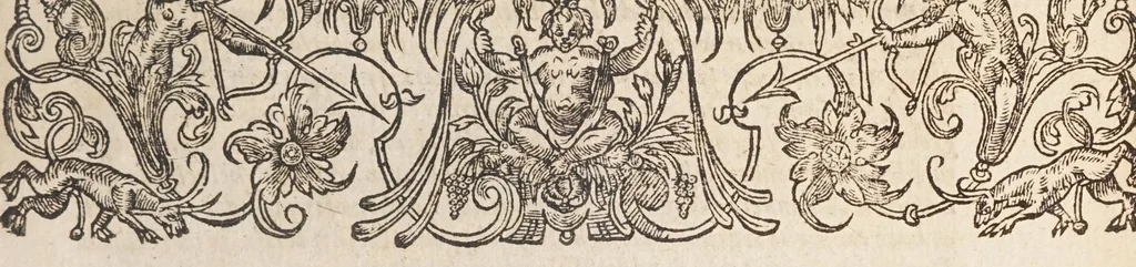 An illustration from Het schilder-boeck, waerin voor eerst de leerlustighe iueght den grondt der edel vry schilderconst in verscheyden deelen wort voorghedraghen. Daer nae in dry deelen t'leuen der vermaerde doorluchtighe schilders des ouden, en nieuwen tyds. Eyntlyck d'wtlegghinghe op den Metamorphoseon Pub. Ouidij Nasonis. Oock daerbeneffens wtbeeldinghe der figueren. Alles dienstich en nut den schilders, constbeminders en dichters, oock allen staten van menschen, 1604, leaf 7