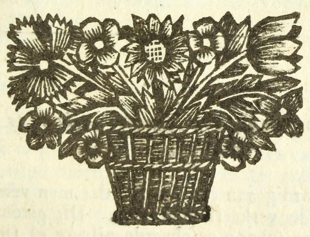 An illustration from Het verbeetert en vermeerdert natuurlyk toverboek, of, 't Nieuw speel-tooneel der konsten : verhandelende omtrent zestien hondert natuurlyke toverkonsten, zoo uit de goochel-tas, als kaart-speelen, mathematische konsten, ook de verligt-teikenkunde en 't afzetten van bloemen, en meer andere diergelyke aardigheden, die tot vermaak en tydkorting strekken, 1739, leaf 333