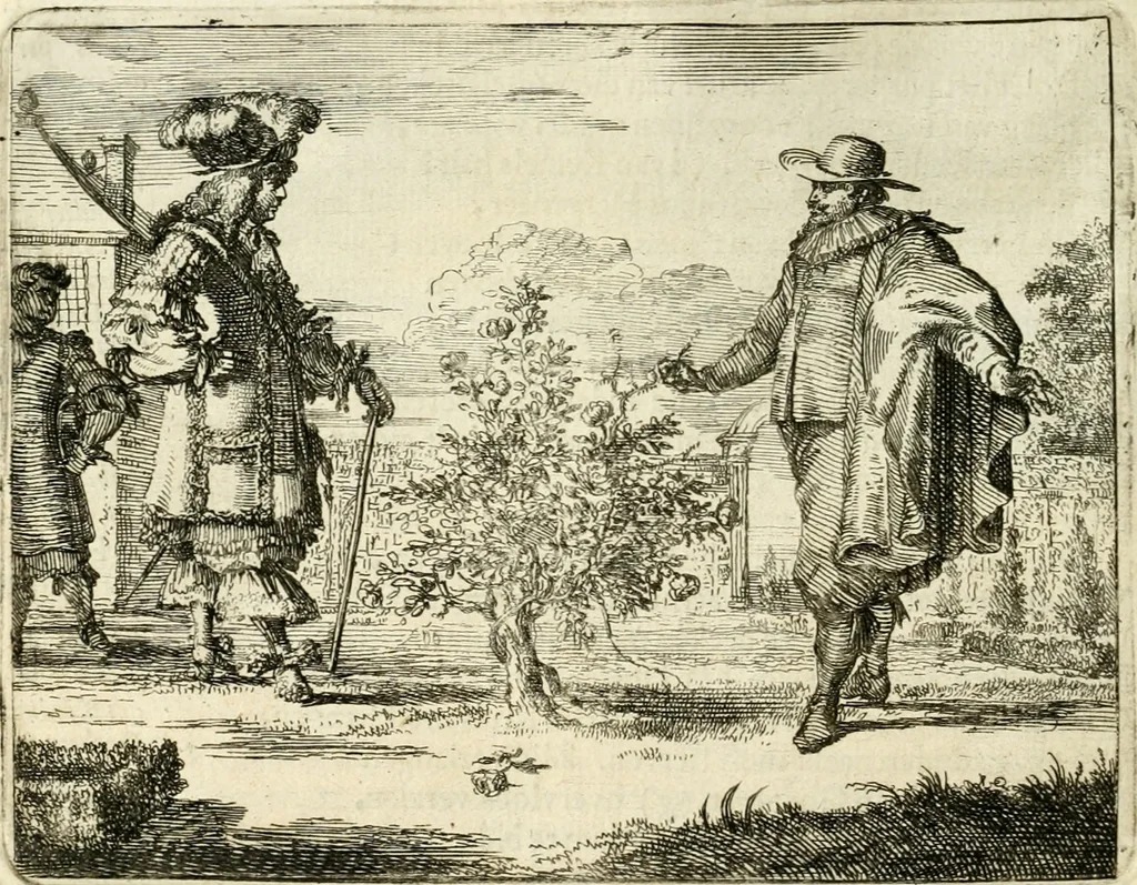 An illustration from Het voorhof der ziele : behangen met leerzaeme prenten en zinnebeelden, 1668, leaf 107