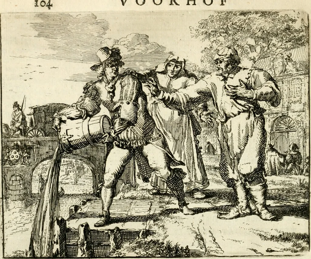 An illustration from Het voorhof der ziele : behangen met leerzaeme prenten en zinnebeelden, 1668, leaf 127