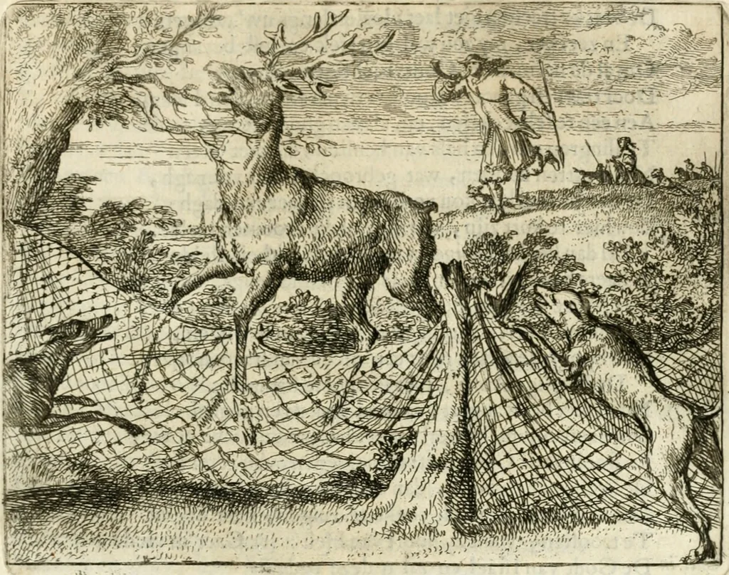 An illustration from Het voorhof der ziele : behangen met leerzaeme prenten en zinnebeelden, 1668, leaf 138