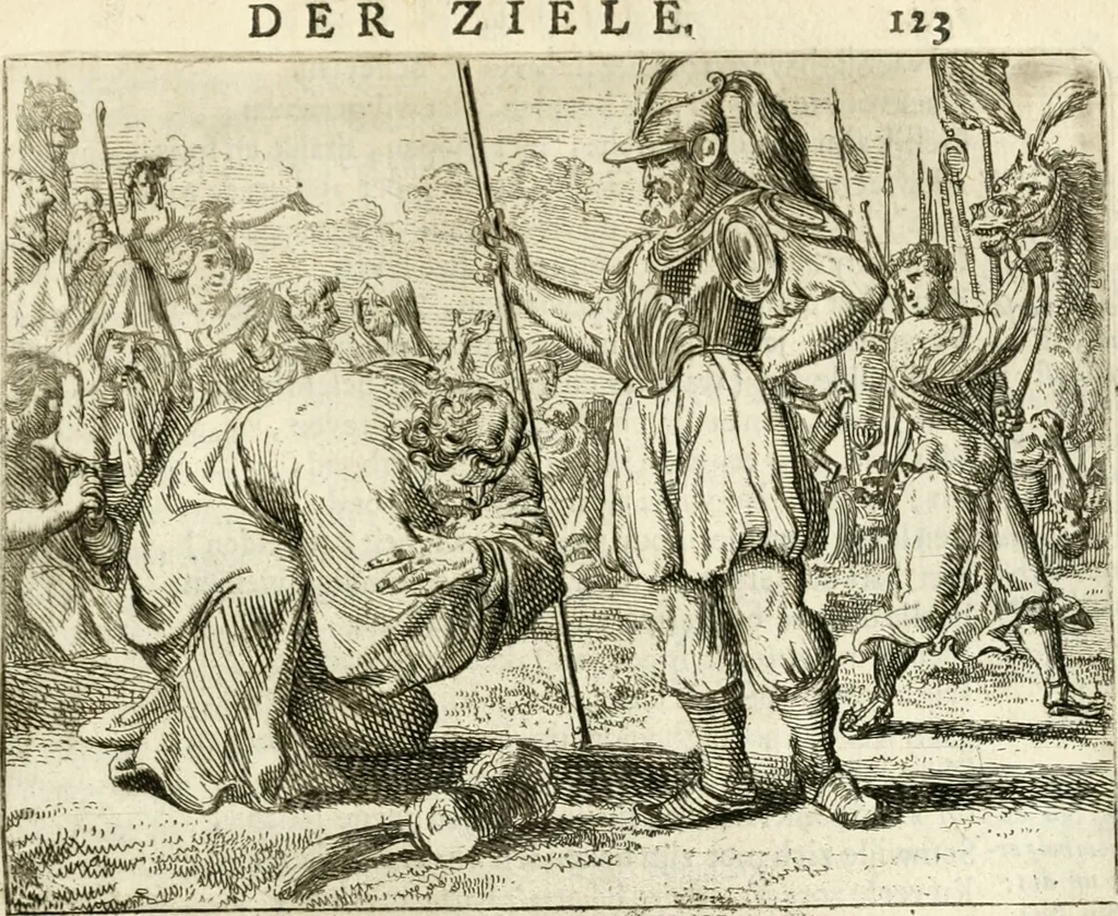 An illustration from Het voorhof der ziele : behangen met leerzaeme prenten en zinnebeelden, 1668, leaf 146