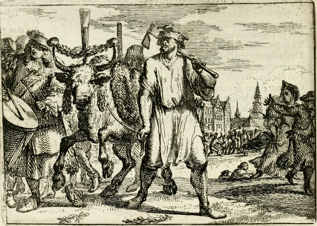 An illustration from Het voorhof der ziele : behangen met leerzaeme prenten en zinnebeelden, 1668, leaf 153