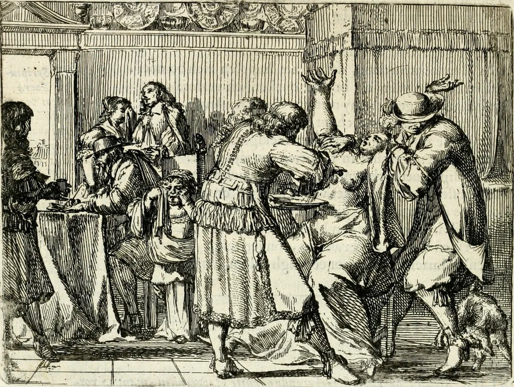 An illustration from Het voorhof der ziele : behangen met leerzaeme prenten en zinnebeelden, 1668, leaf 157