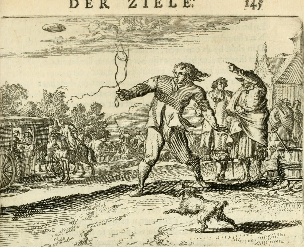 An illustration from Het voorhof der ziele : behangen met leerzaeme prenten en zinnebeelden, 1668, leaf 168