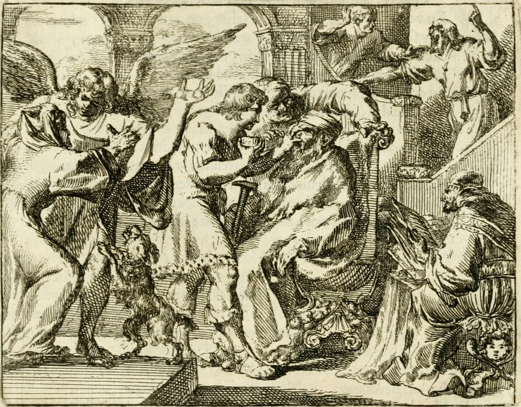 An illustration from Het voorhof der ziele : behangen met leerzaeme prenten en zinnebeelden, 1668, leaf 178
