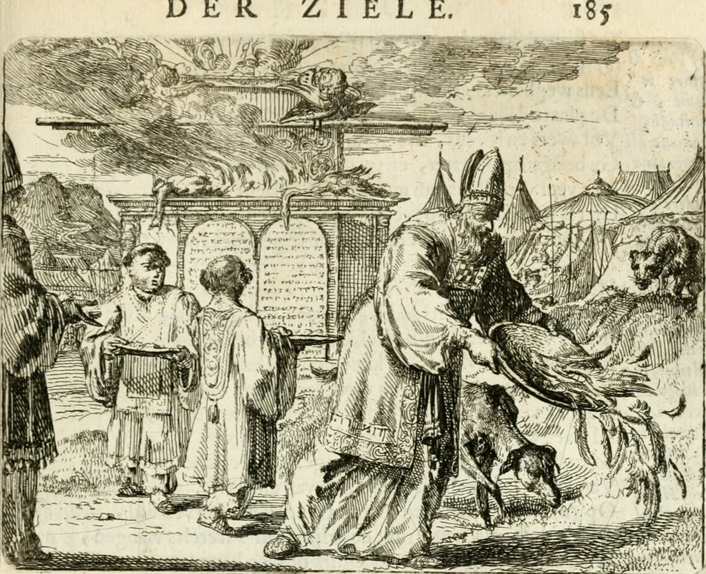 An illustration from Het voorhof der ziele : behangen met leerzaeme prenten en zinnebeelden, 1668, leaf 208