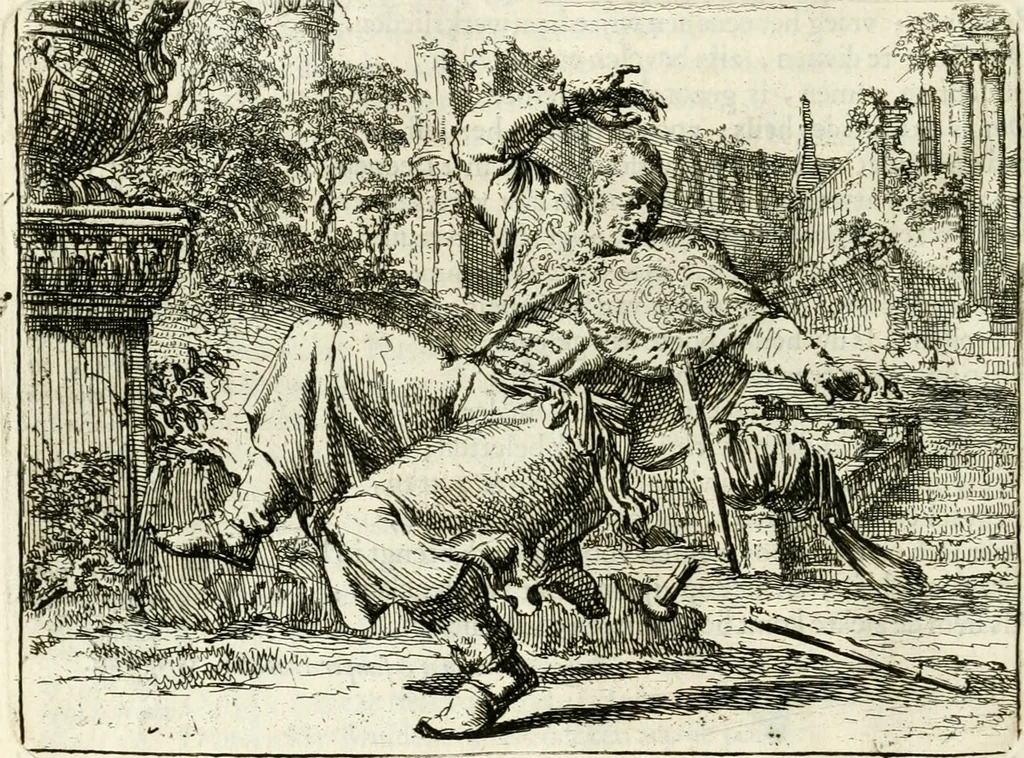 An illustration from Het voorhof der ziele : behangen met leerzaeme prenten en zinnebeelden, 1668, leaf 219