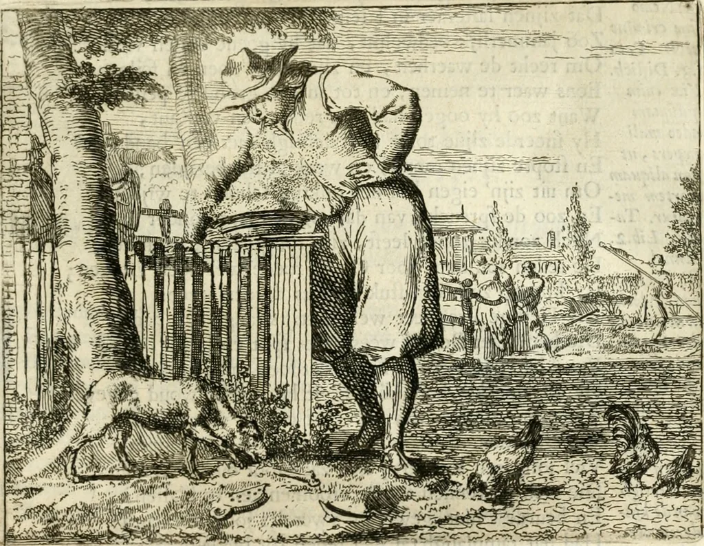 An illustration from Het voorhof der ziele : behangen met leerzaeme prenten en zinnebeelden, 1668, leaf 40