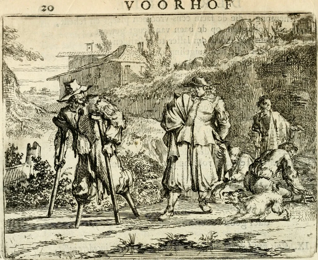 An illustration from Het voorhof der ziele : behangen met leerzaeme prenten en zinnebeelden, 1668, leaf 43
